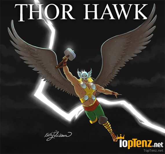 Mighty Thor y Hawkman se mezclan como Thor Hawk