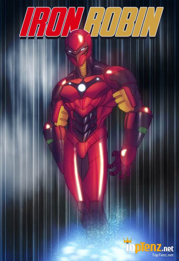 Iron man y Robin se mezclan como Iron Robin