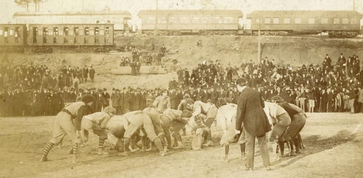 Partido de fútbol de 1895 entre Auburn y Georgia.