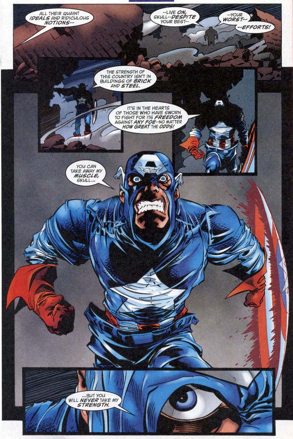 Resultado de imagen de Captain America Vol.  3, n.º 17