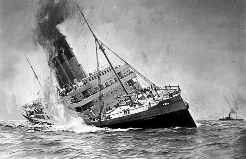 Resultado de imagen de Lusitania, 1915 wreck
