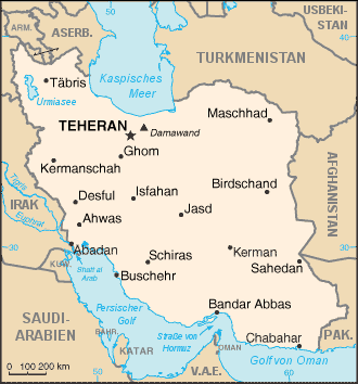Resultado de imagen del mapa de Irán