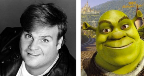Chris Farley como Shrek