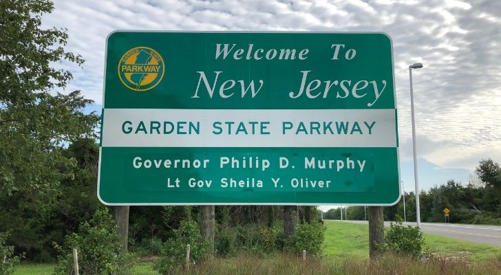 Bienvenido al cartel de Nueva Jersey