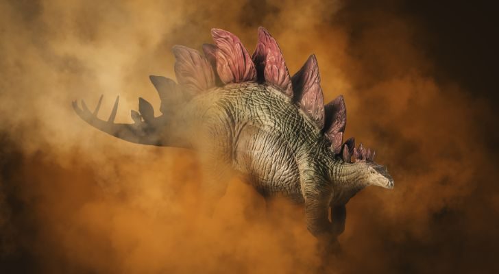 El dinosaurio estegosaurio tenía un cerebro diminuto.