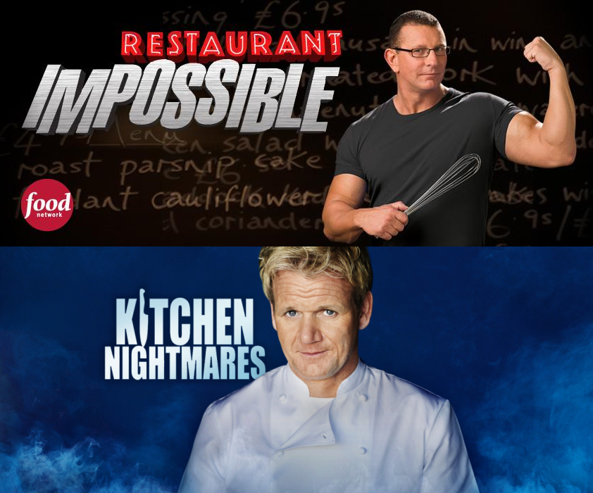 Resultado de imagen para Kitchen Nightmares vs Restaurant: Impossible